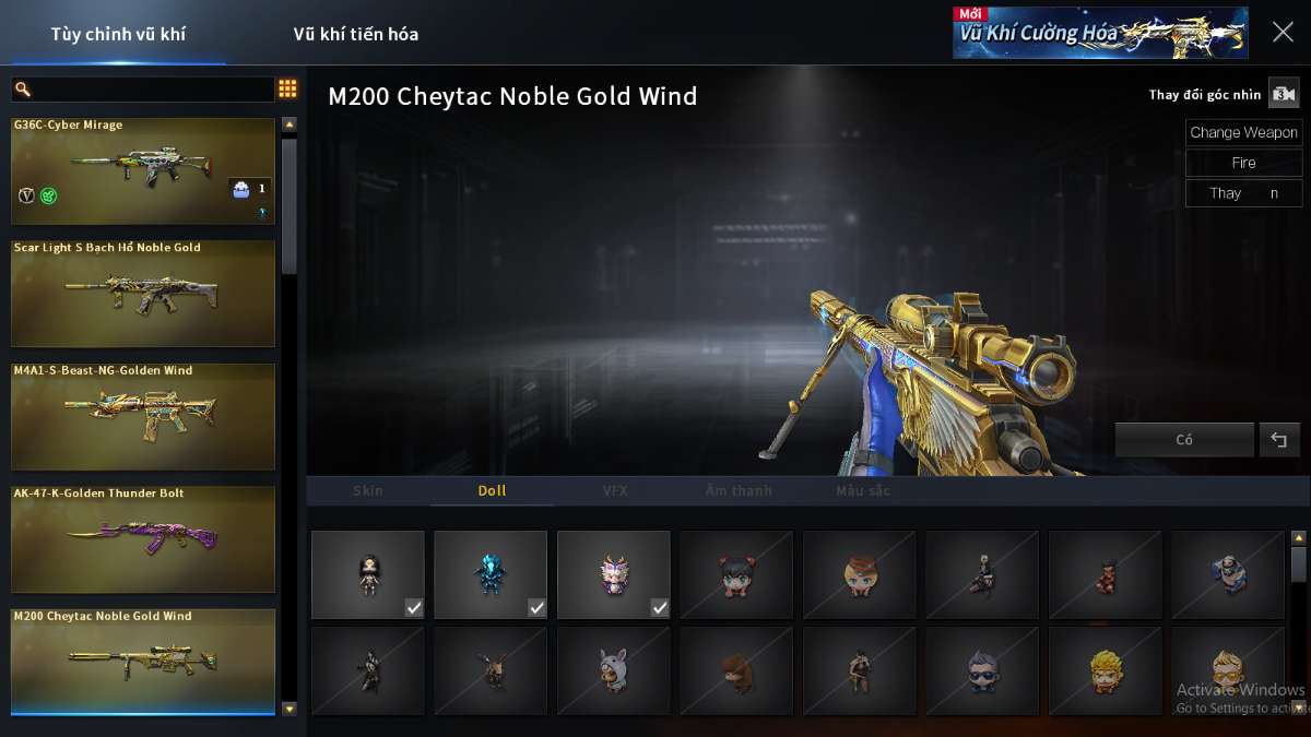 shop acc cf uy tin gia re